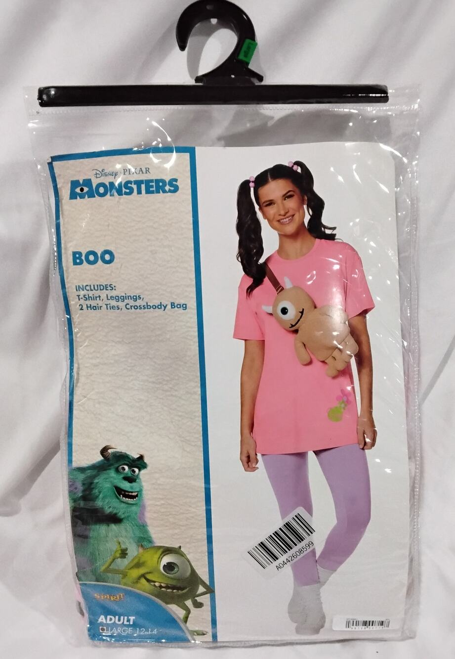 Disney Pixar Monsters Inc Boo Adult Costume Lge 12-14 Spirit Halloween Complete